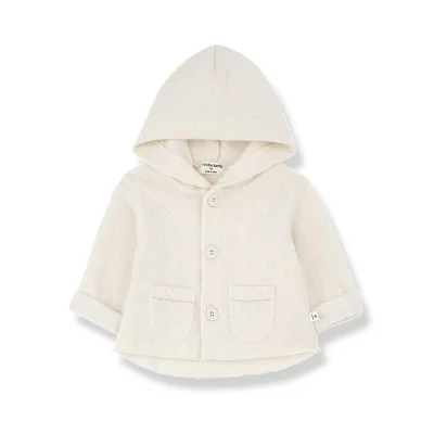 1+ In The Family Fred Recycled Extra Soft Plain Fleece - Ecru