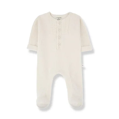 1+ In The Family Gael Jumpsuit w/feet - Ecru