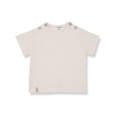 1+ in the Family Jon Short Sleeve T-Shirt - Nude / 18m