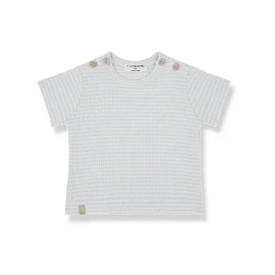 1+ in the family Jon Short Sleeve T-Shirt - Misty Blue