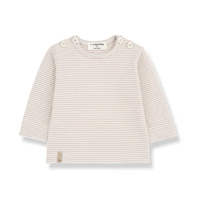 1+ in the Family OT Long Sleeve T-shirt - Beige / 3m