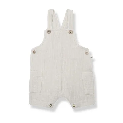 1+ in the Family Roman Overalls - Off White / 18m