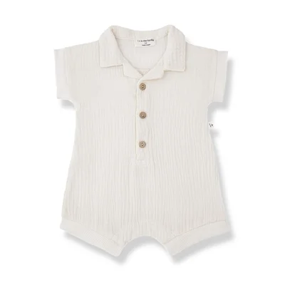 1+ in the Family Vittorio Jumpsuit - Ecru / 6m