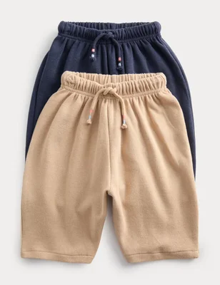 2 Pack Cotton Rich Joggers (0-5 Yrs) - Navy Mix