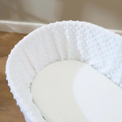 2 Pack Universal Cotton Moses Basket Sheets - 74 x 30 cm - Default