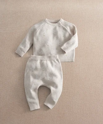 2 Piece Duck Knit Set - 0-3 Months