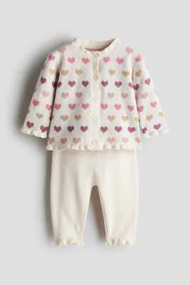 2-piece fine-knit set