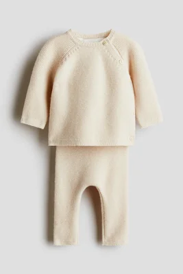 2-piece merino wool-blend set