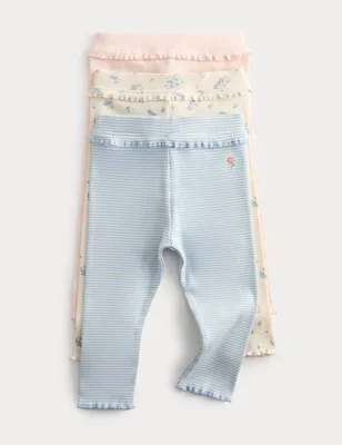 3 Pack Cotton Rich Printed Leggings (0-5 Yrs) - Multi