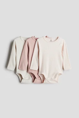 3-pack ribbed bodysuits
