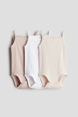 3-pack ribbed bodysuits