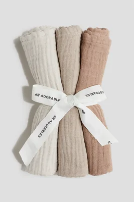 3-pack small muslin cloths