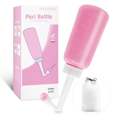 350ml Perineal Bottle Postpartum Essentials Upside Down Portable Bidet Bottle for Perineal Recovery and Cleansing After Birth