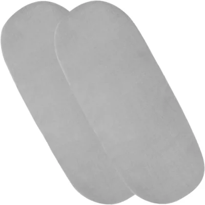 4 x Moses Basket Fitted Sheets - 100% Cotton Fitted Sheets for Moses Basket Or Baby Cradle (Grey) - Grey