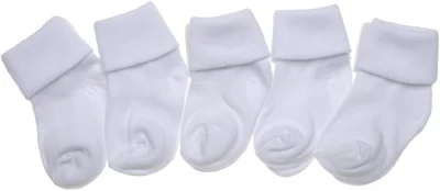 5 pairs of Plain Baby Socks