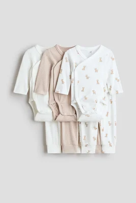 6-piece bodysuit and trousers set