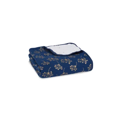 Aden + Anais Dream Blanket Cotton Muslin - Metallic Gold Deco (23-19-123)
