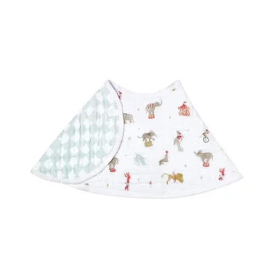 Aden + Anais Essential Cotton Muslin Burpy Bibs - Elephant Circus (23-19-328)