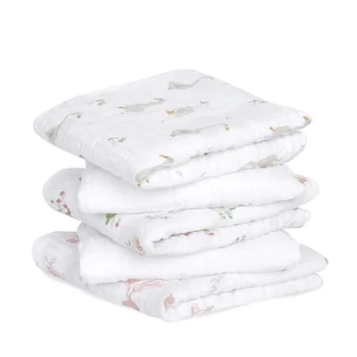 aden + anais™ Essentials 5 Pack Cotton Muslin Squares Country Floral