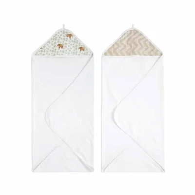 aden + anais Essentials Cotton Hooded Towels - 2 Pack - Tanzania - Tanzania