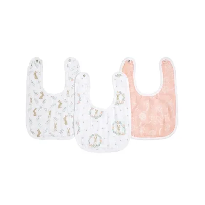 Aden + Anais Essentials Cotton Muslin Baby Snap Bibs