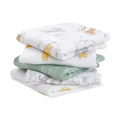 Aden + Anais Essentials Cotton Muslin Squares (5 Pack) - Winnie + Friends - Default