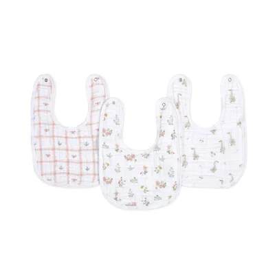 aden + anais Essentials Muslin Baby Snap Bibs