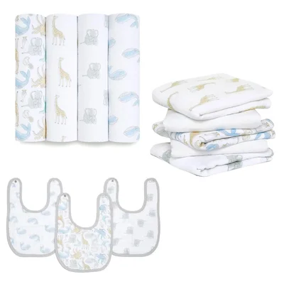 aden + anais Essentials Muslin Bundle - Natural History - White,multicoloured