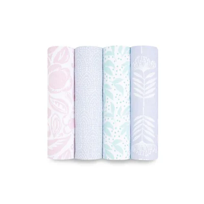 aden + anais Essentials Muslin Swaddles - Damsel - 4 Pack