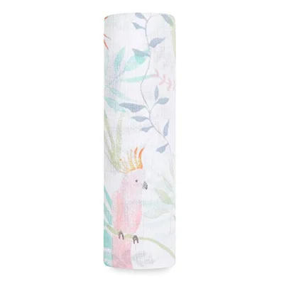 aden + anais essentials Swaddle Blanket | 100% Muslin Blanket for Girls & Boys | Baby Receiving Swaddles | Ideal Newborn & Toddler Gift | Swaddling Wrap | 112x112cm | print: winnie + friends