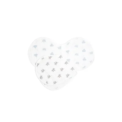 Aden + Anais Pack of 2 Burpy Bibs Organic Cotton Muslin - Animal Kingdom (23-19-102) — image 3