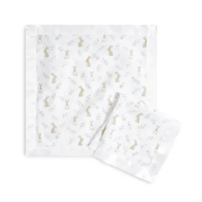 Aden + Anais Pack of 2 Essential Cotton Muslin Security Blankets - Blushing Bunnies (23-19-383)
