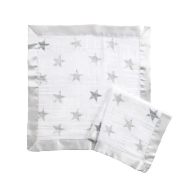Aden + Anais Pack of 2 Essential Cotton Muslin Security Blankets - Dusty (23-19-382) — image 2