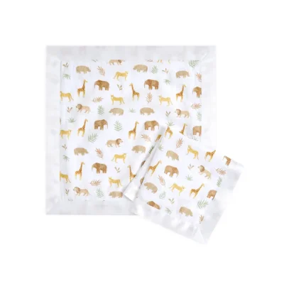Aden + Anais Pack of 2 Essential Cotton Muslin Security Blankets - Tanzania (23-19-384) - Default