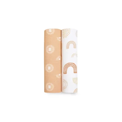 Aden + Anais Pack of 2 Large Swaddle Cotton Muslin - Keep Rising (23-19-057)