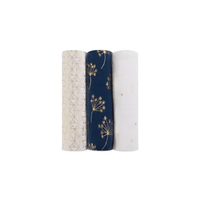 Aden + Anais Pack of 3 Large Swaddle Cotton Muslin