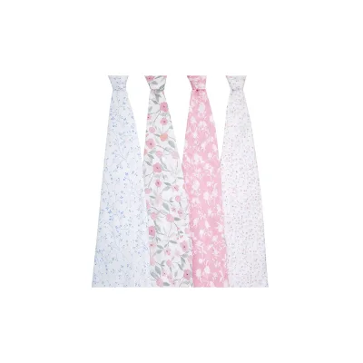 Aden + Anais Pack of 4 Large Swaddle Cotton Muslin - Ma Fleur (23-19-040) — image 3