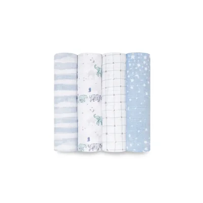 Aden + Anais Pack of 4 Large Swaddle Cotton Muslin - Rising Star (23-19-039)