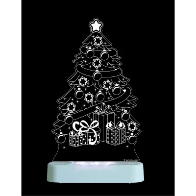 Aloka Multi Coloured Children's Night Light-Christmas Tree - Default
