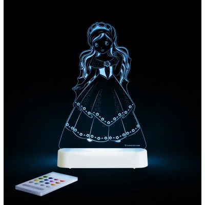 Aloka Multi Coloured Children's Night Light-Princess - Default