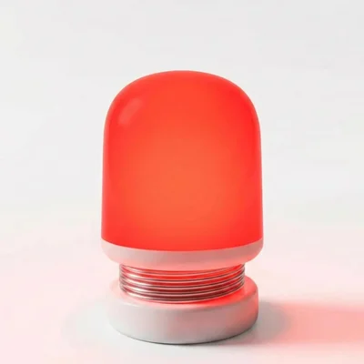 Amber & Red Night Light for Sleep Aid - Amber (1600K)/Red (625nm) - No Blue Light, Stepless Dimming, 24+ Hours Long Lasting, USB-C Rechargeable Night Light - Default