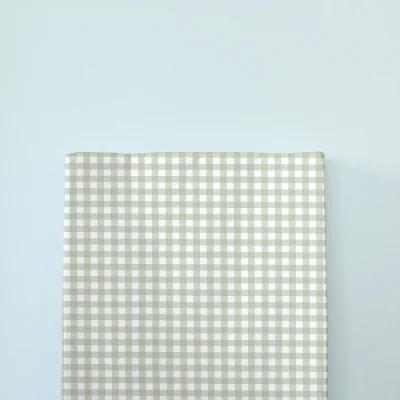 Anti Roll Changing Mat - Sage Gingham