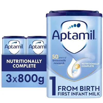 Aptamil 1 First Infant Baby Milk Formula Pack of 3 x 800g