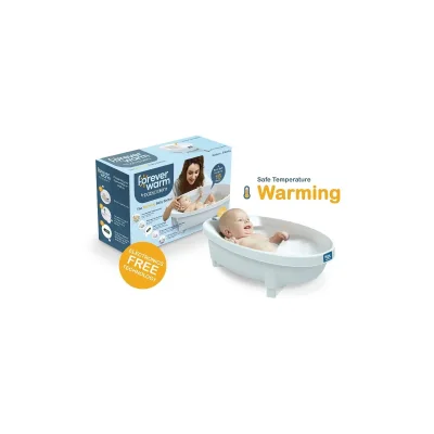 Aqua Forever Warm Warming Baby Bathtub Bather - White