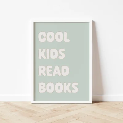 Autumns Corner 'Cool Kids Read Books' Print
