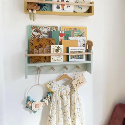 Autumns Corner The Colour Pop Peg Rail Bookshelf