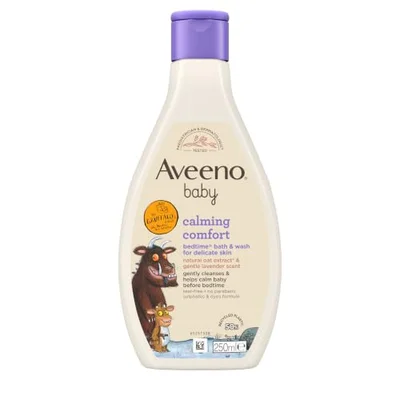 Aveeno Baby Calming Comfort Bedtime Bath and Wash (250ml) Gruffalo Edition