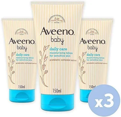 Aveeno Baby Daily Care Moisturising Lotion (1 x 250ml), Fast-Absorbing Face and Body Baby Lotion with Prebiotic Colloidal Oatmeal, Protects & Moisturises Skin For 24 Hours, For Sensitive Skin