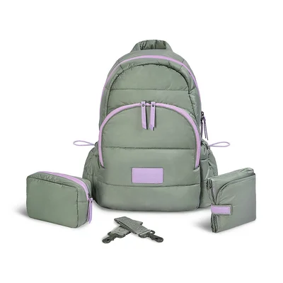 Avery Row Changing Backpack - Olive Green - Olive Green