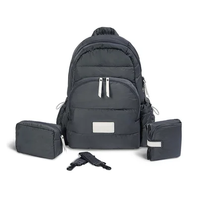 Avery Row Changing Backpack - Soft Black - Soft Black